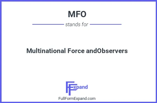 Full form of MFO