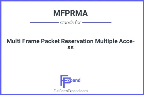 Full form of MFPRMA