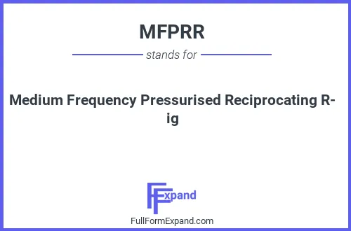 Full form of MFPRR