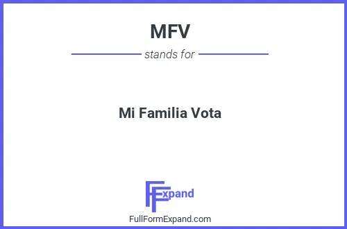 Full form of MFV