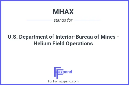 Full form of MHAX