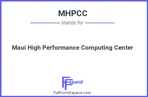 Full form of MHPCC