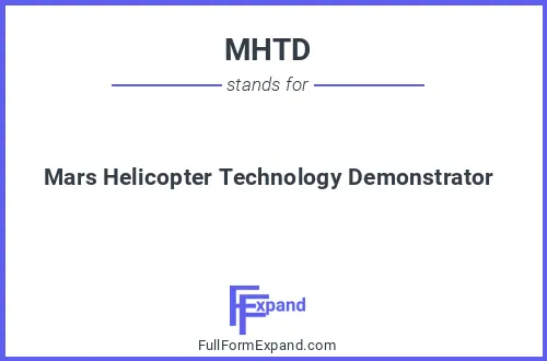 Full form of MHTD