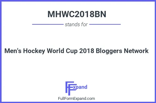 Full form of MHWC2018BN