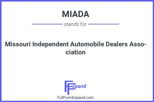 Full form of MIADA
