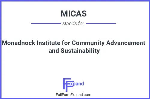 Full form of MICAS