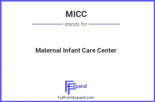 Full form of MICC