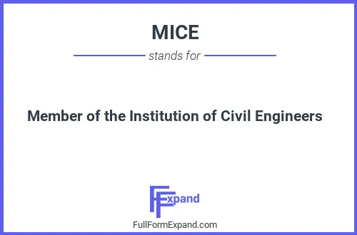Full form of MICE