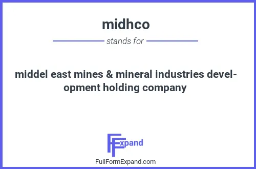 Full form of midhco