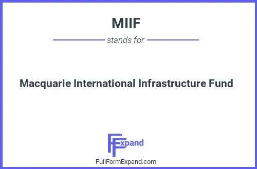Full form of MIIF