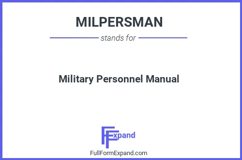Full form of MILPERSMAN