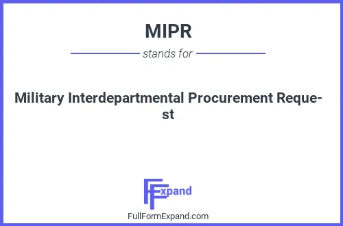 Full form of MIPR