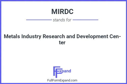 Full form of MIRDC