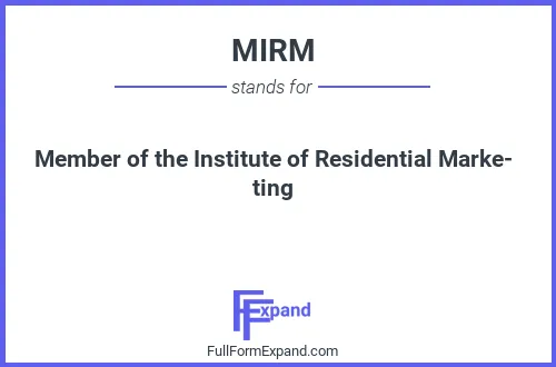 Full form of MIRM