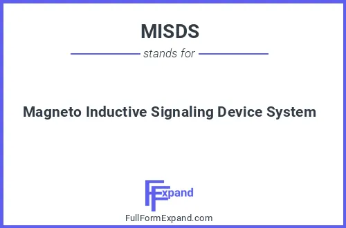Full form of MISDS