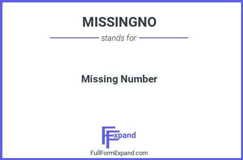 Full form of MISSINGNO