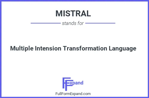 Full form of MISTRAL