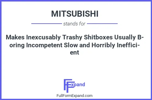 Full form of MITSUBISHI