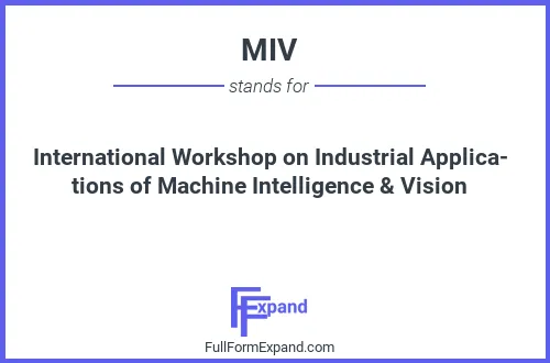 Full form of MIV