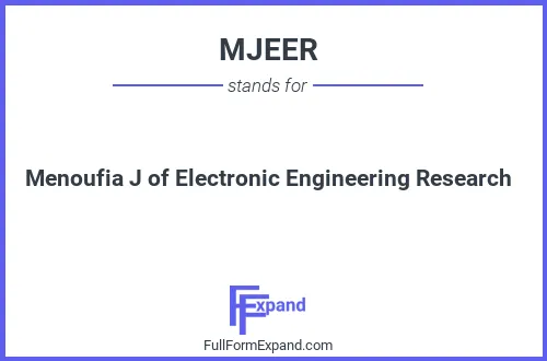 Full form of MJEER