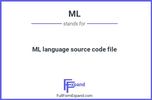 Full form of ML