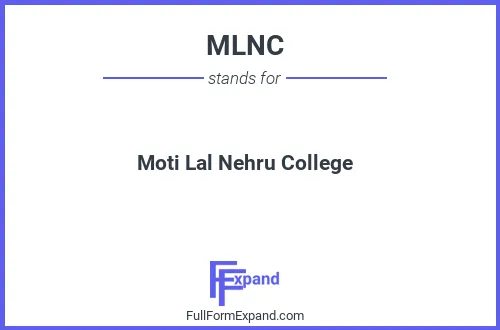 Full form of MLNC