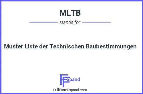 Full form of MLTB