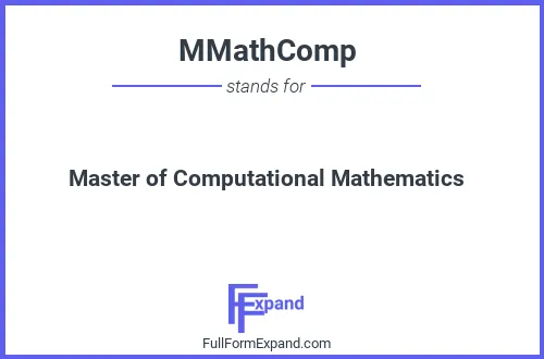 Full form of MMathComp