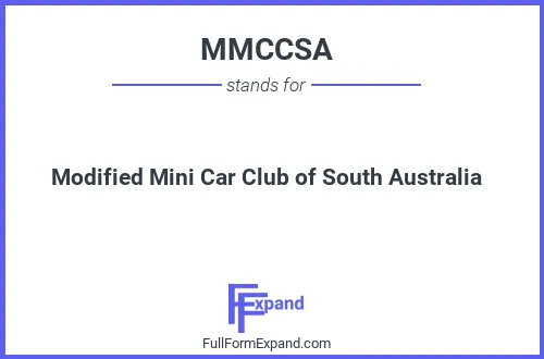 Full form of MMCCSA