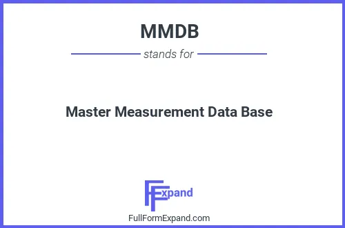 Full form of MMDB