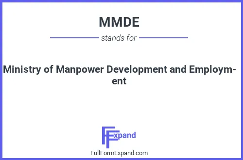 Full form of MMDE