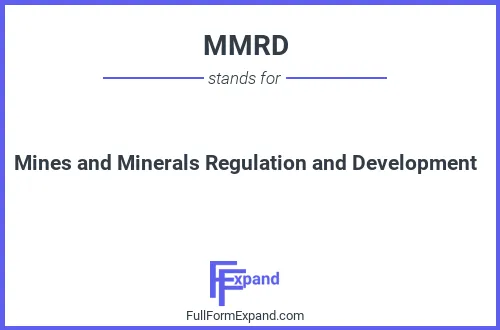 Full form of MMRD