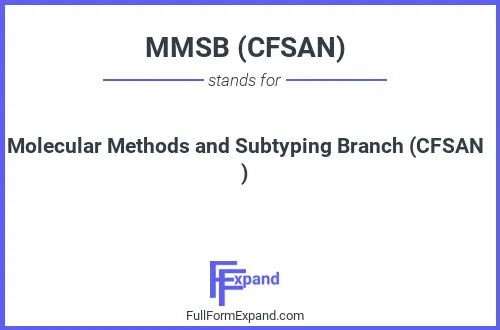 Full form of MMSB (CFSAN)