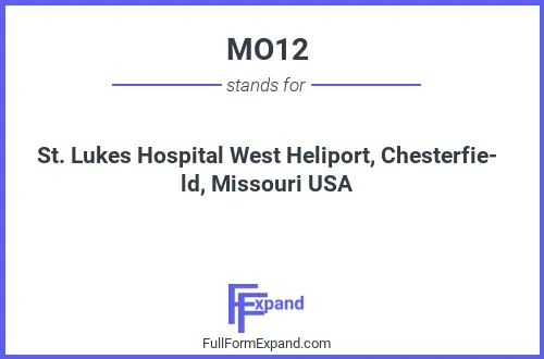 Full form of MO12