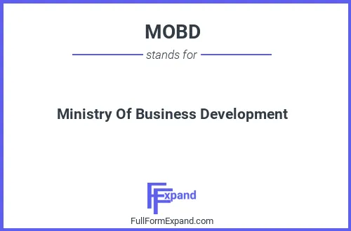 Full form of MOBD