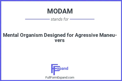 Full form of MODAM