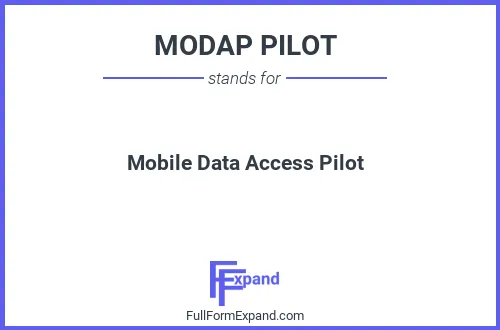 Full form of MODAP PILOT