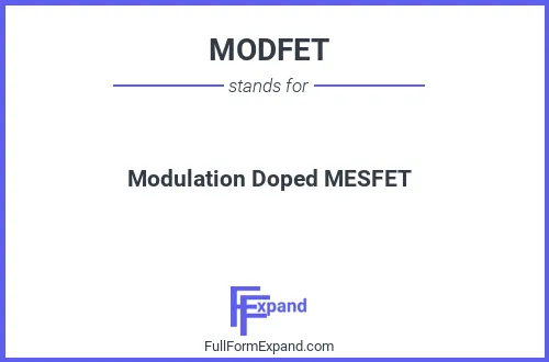 Full form of MODFET