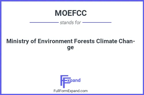 Full form of MOEFCC