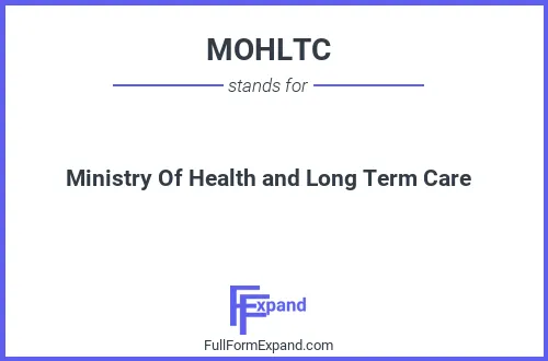 Full form of MOHLTC