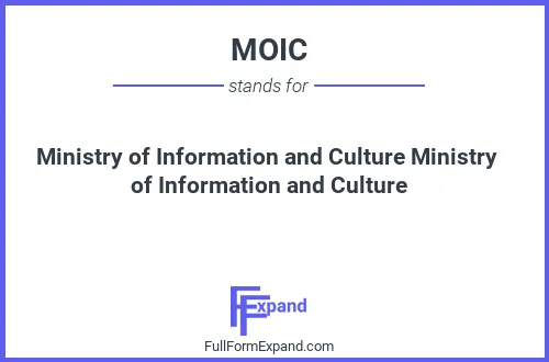 Full form of MOIC