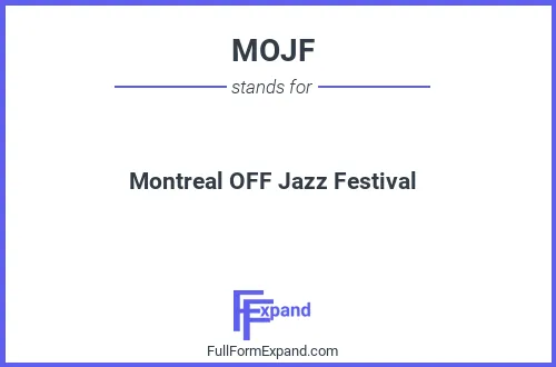 Full form of MOJF