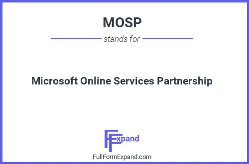 Full form of MOSP