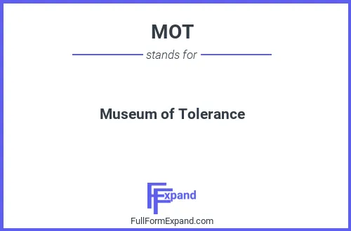 Full form of MOT
