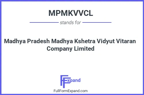 Full form of MPMKVVCL