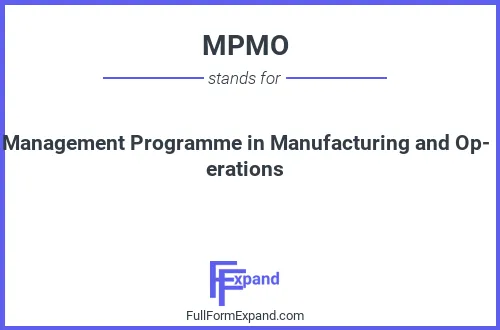 Full form of MPMO