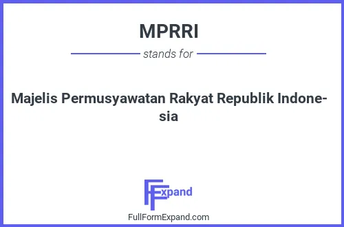 Full form of MPRRI