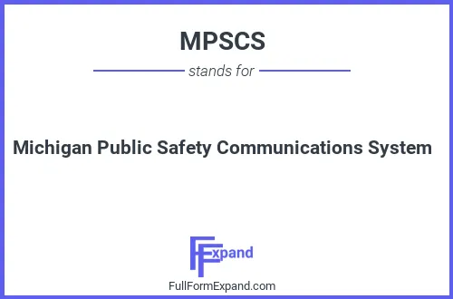 Full form of MPSCS