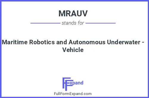 Full form of MRAUV