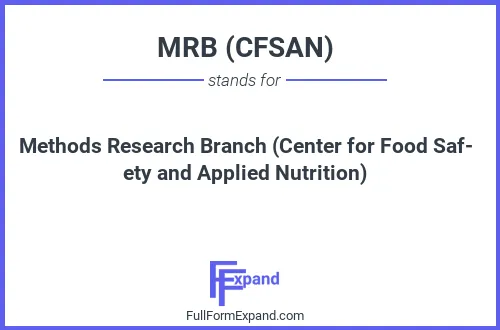 Full form of MRB (CFSAN)